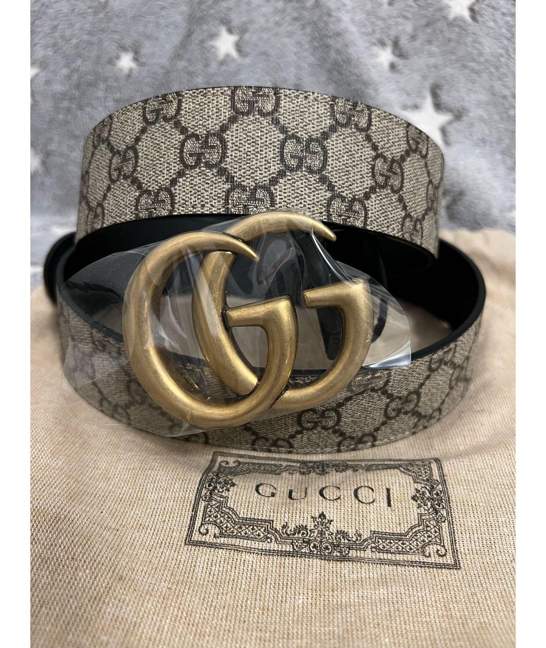 GUCCI Черный кожаный ремень, фото 7