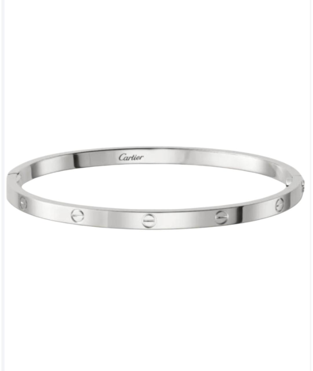 CARTIER Серебрянный браслет из белого золота, фото 1