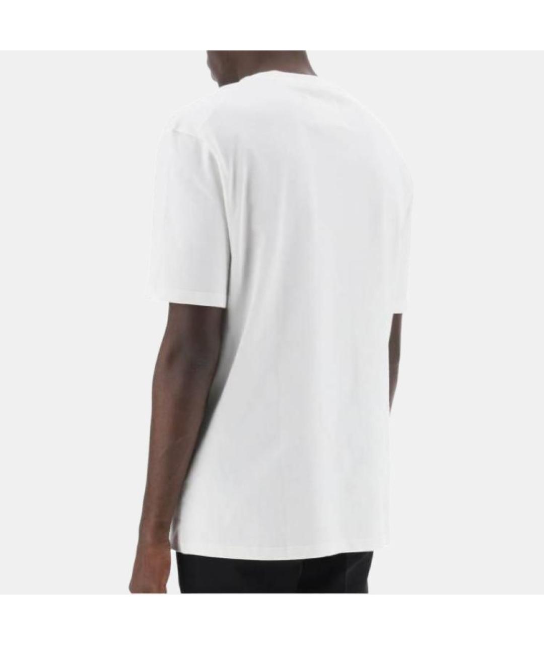 JIL SANDER Белая хлопковая футболка, фото 5