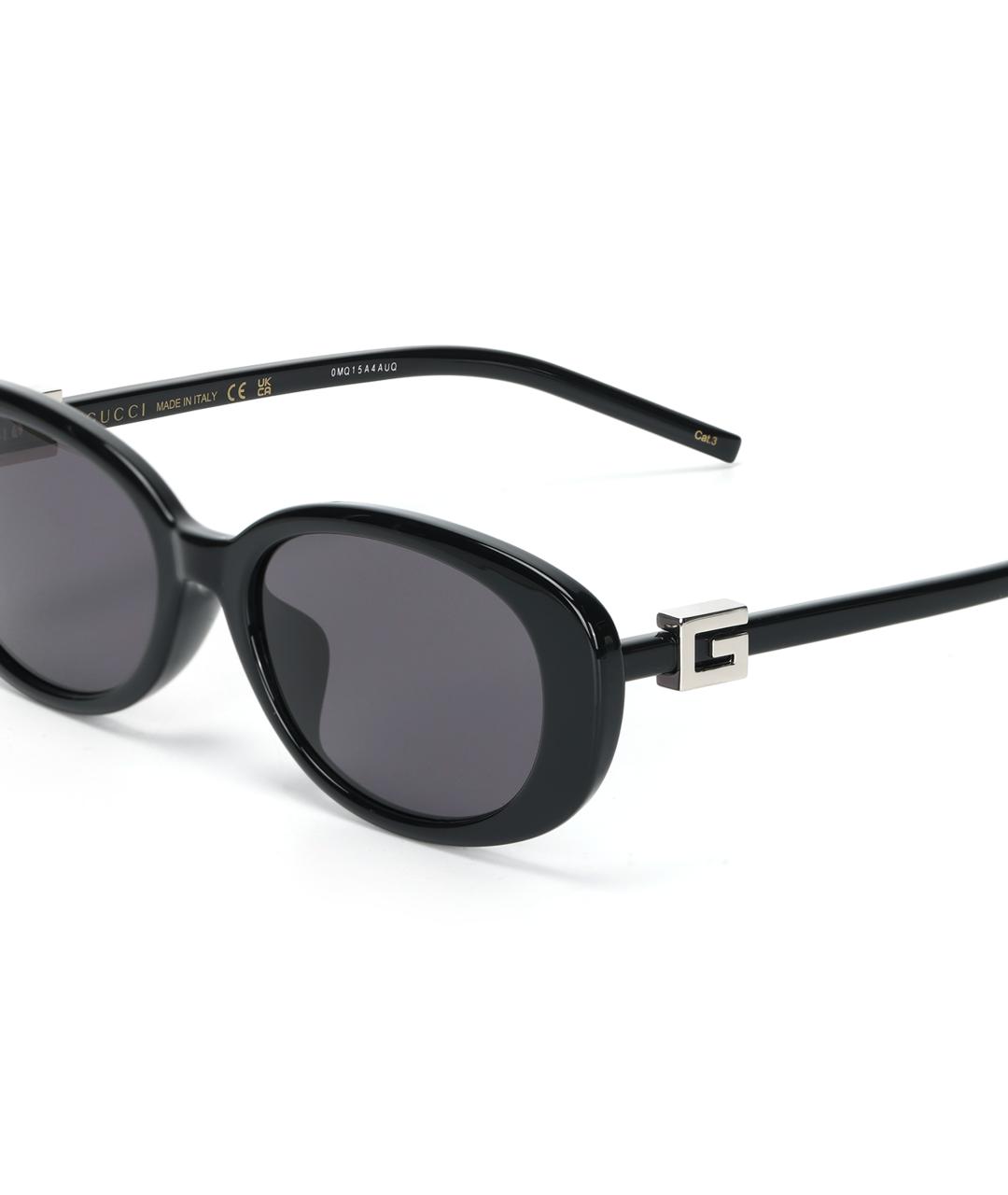 GUCCI Черные пластиковые солнцезащитные очки, фото 5