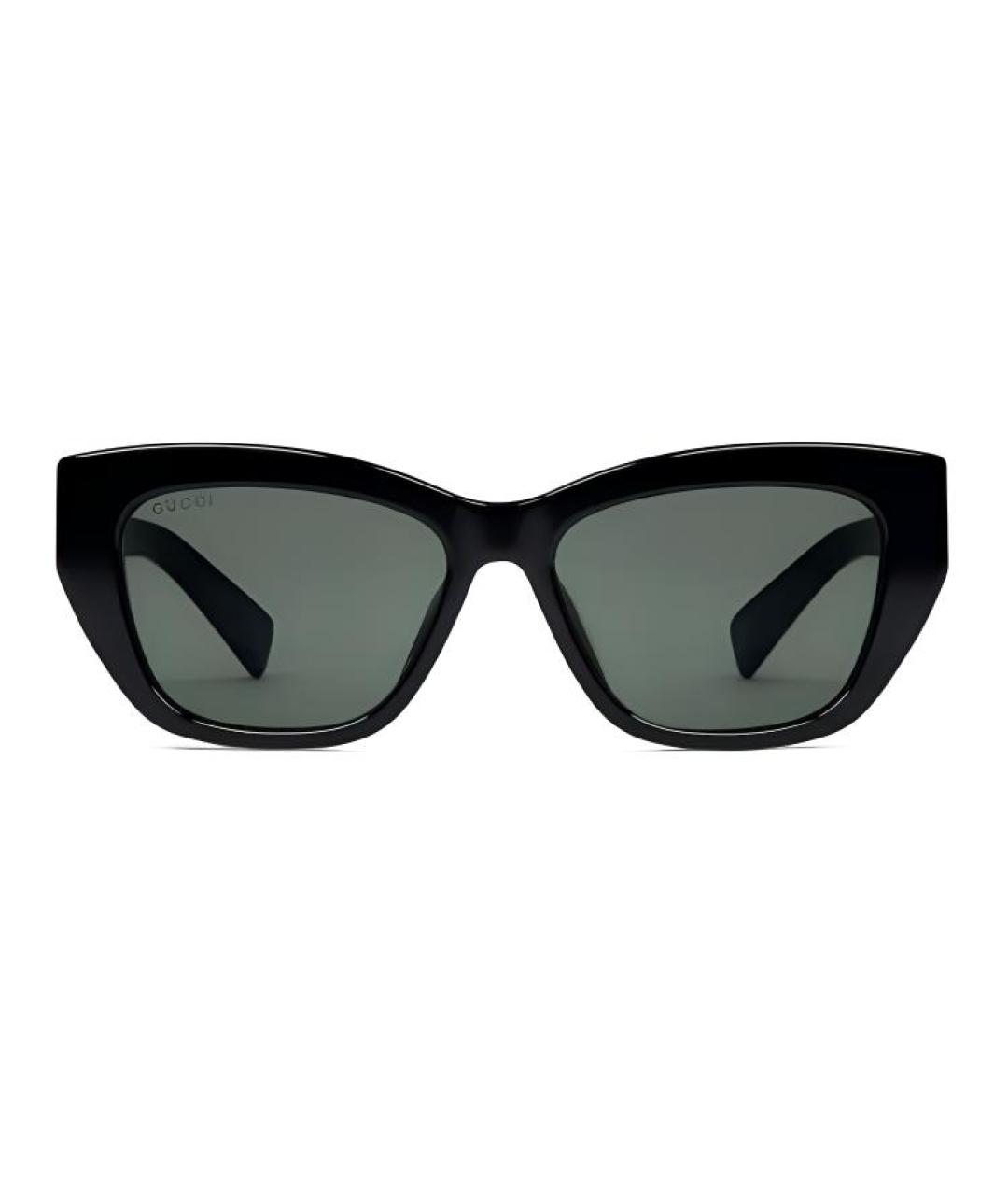 GUCCI Черные пластиковые солнцезащитные очки, фото 1