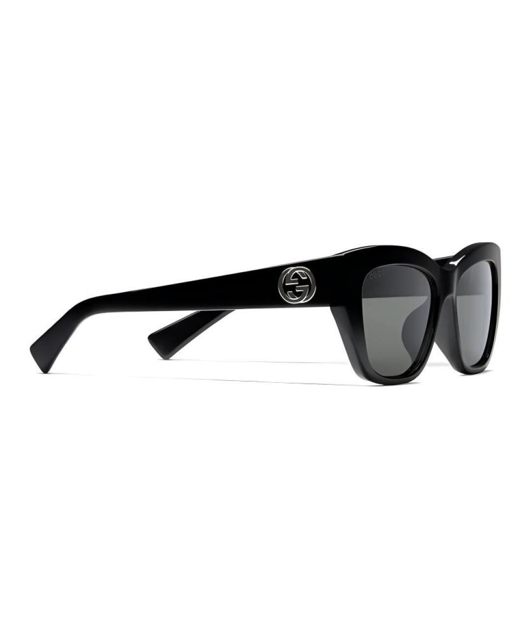 GUCCI Черные пластиковые солнцезащитные очки, фото 2