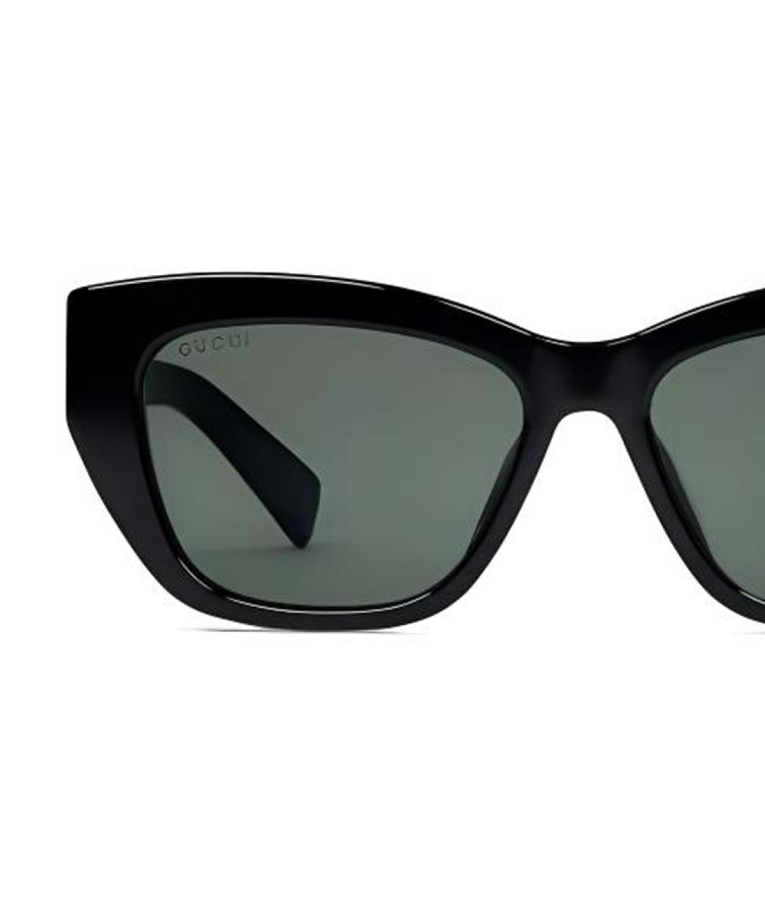 GUCCI Черные пластиковые солнцезащитные очки, фото 3