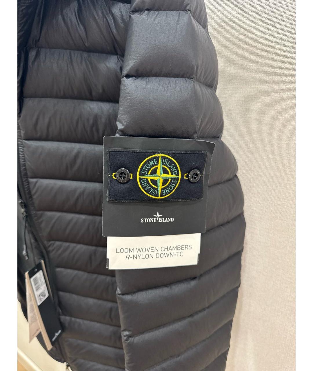 STONE ISLAND Черная полиамидовая куртка, фото 5