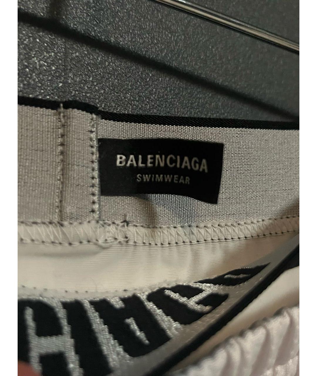 BALENCIAGA Белые полиэстеровые шорты, фото 5