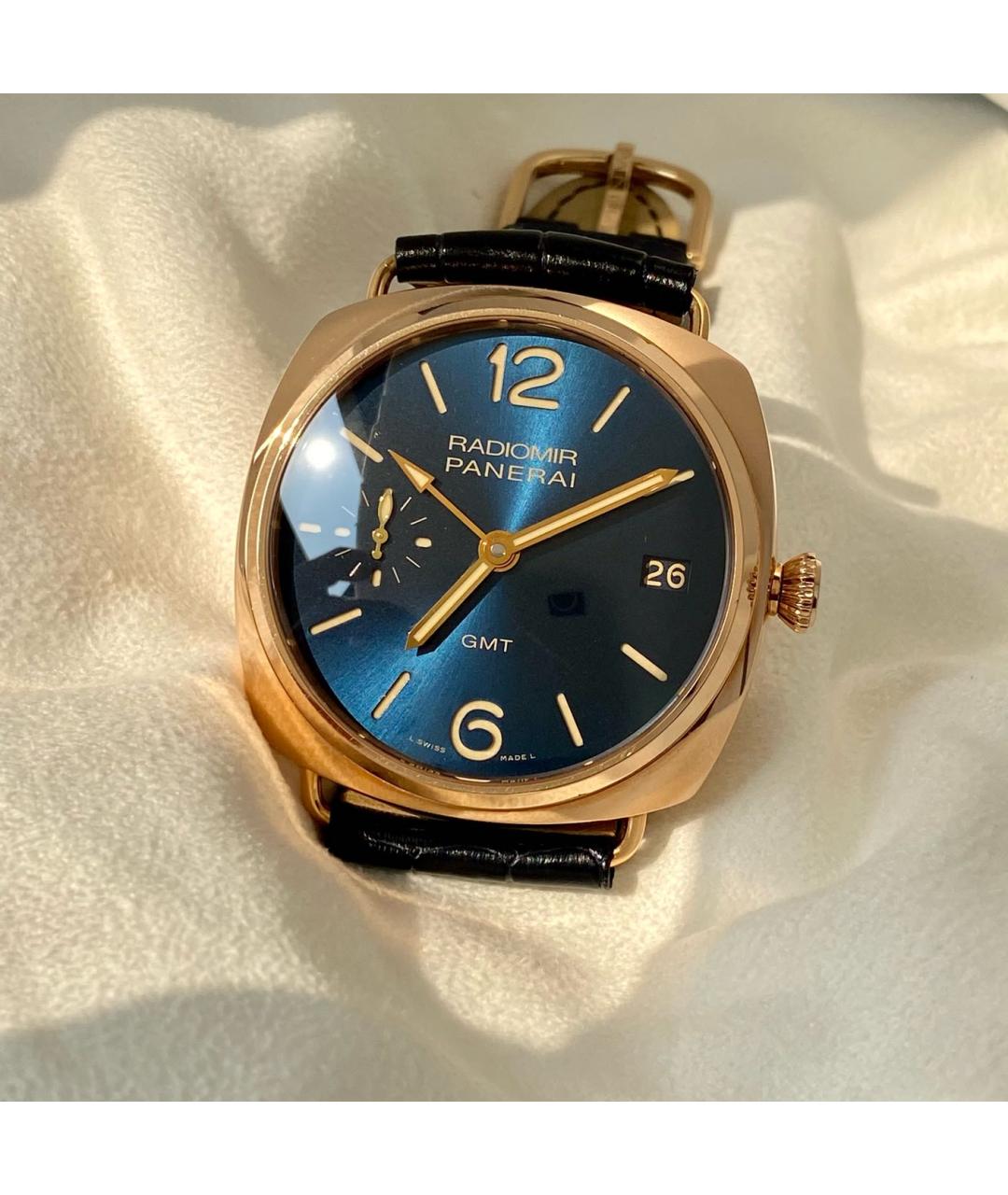 PANERAI Синие часы из розового золота, фото 3