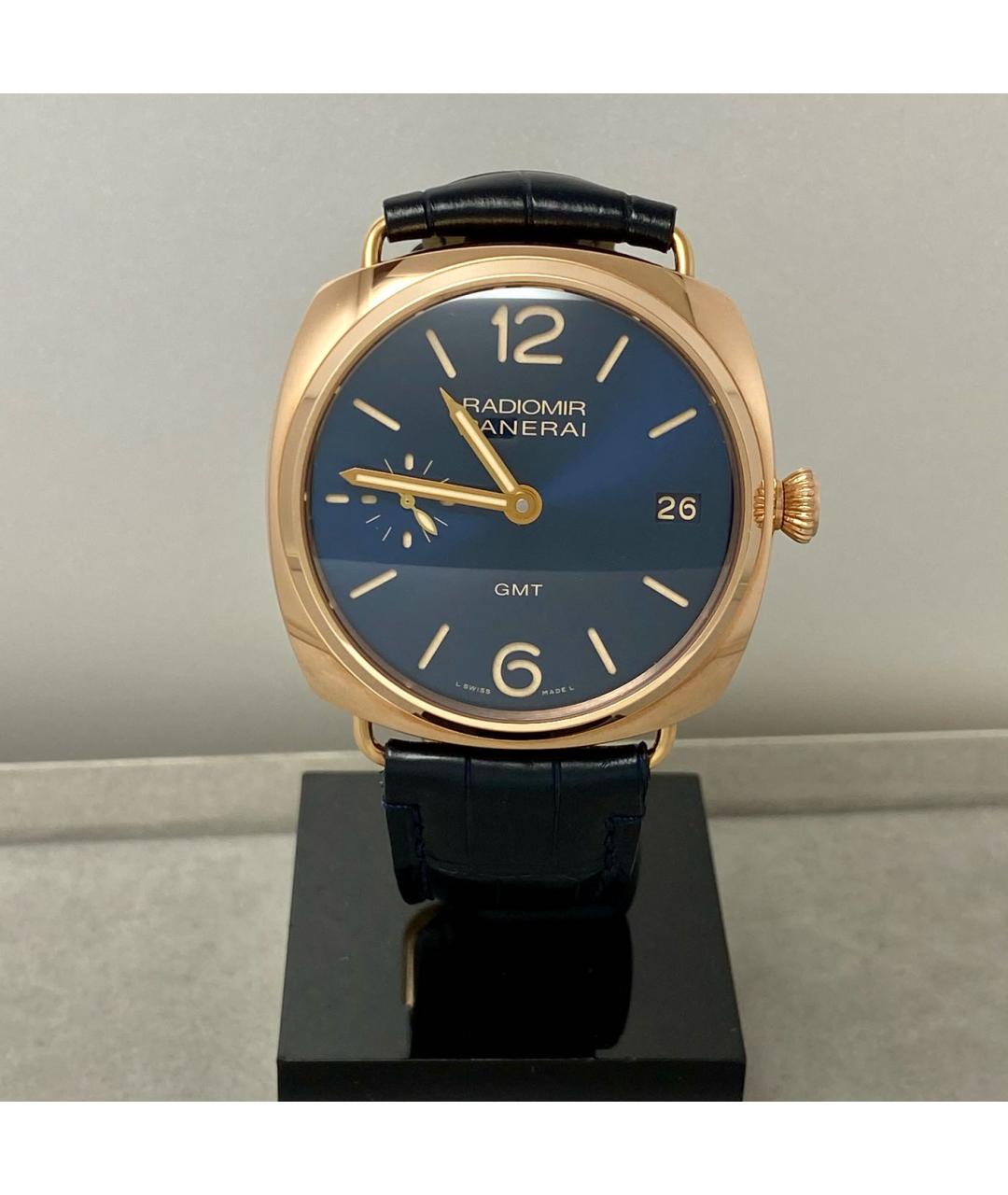 PANERAI Синие часы из розового золота, фото 2