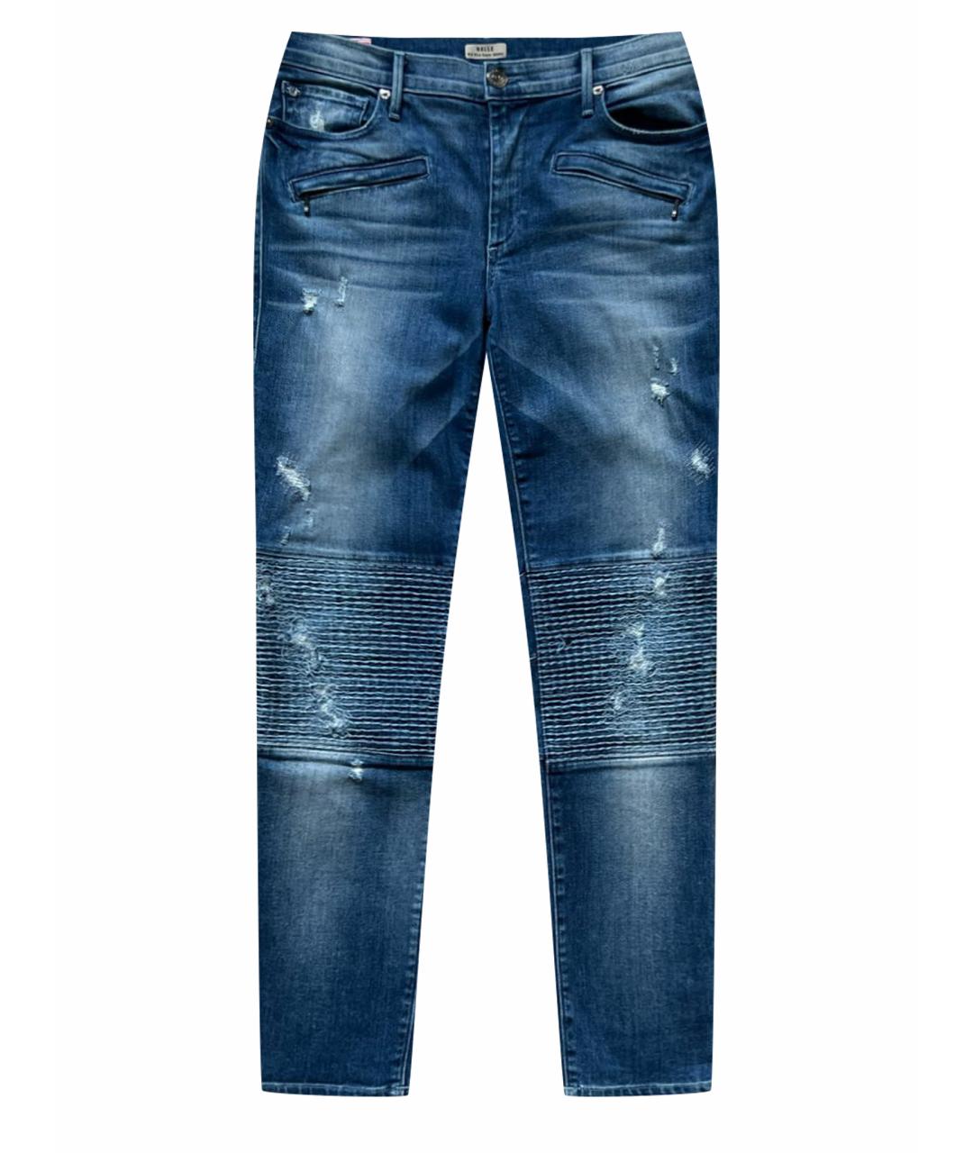 TRUE RELIGION Синие хлопко-эластановые джинсы слим, фото 1