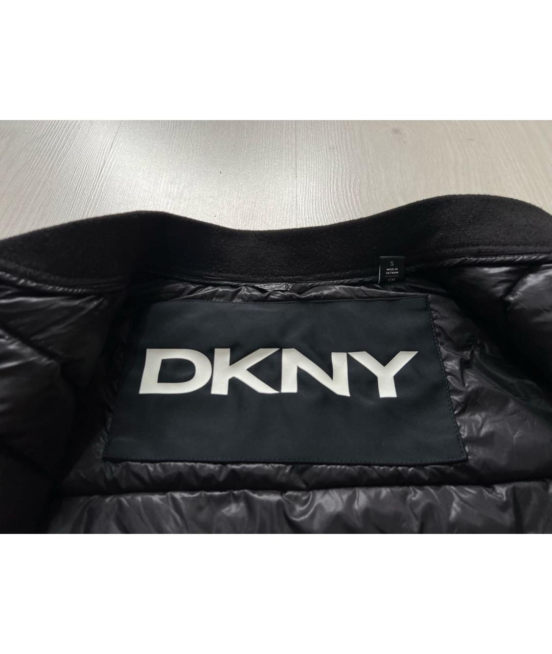 DKNY Черная полиэстеровая куртка, фото 5