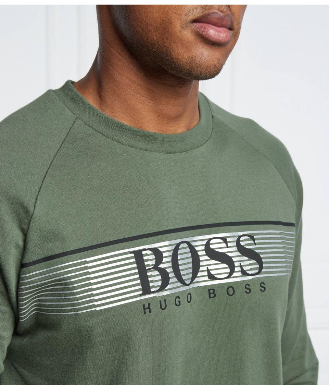 HUGO BOSS Хаки хлопковый спортивный костюм, фото 5