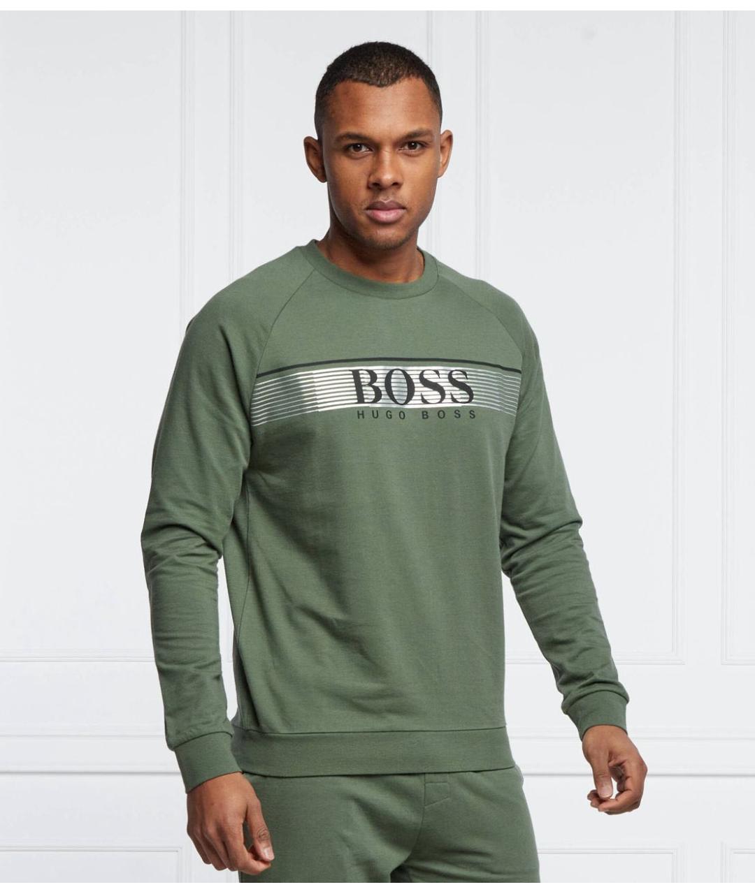 HUGO BOSS Хаки хлопковый спортивный костюм, фото 3