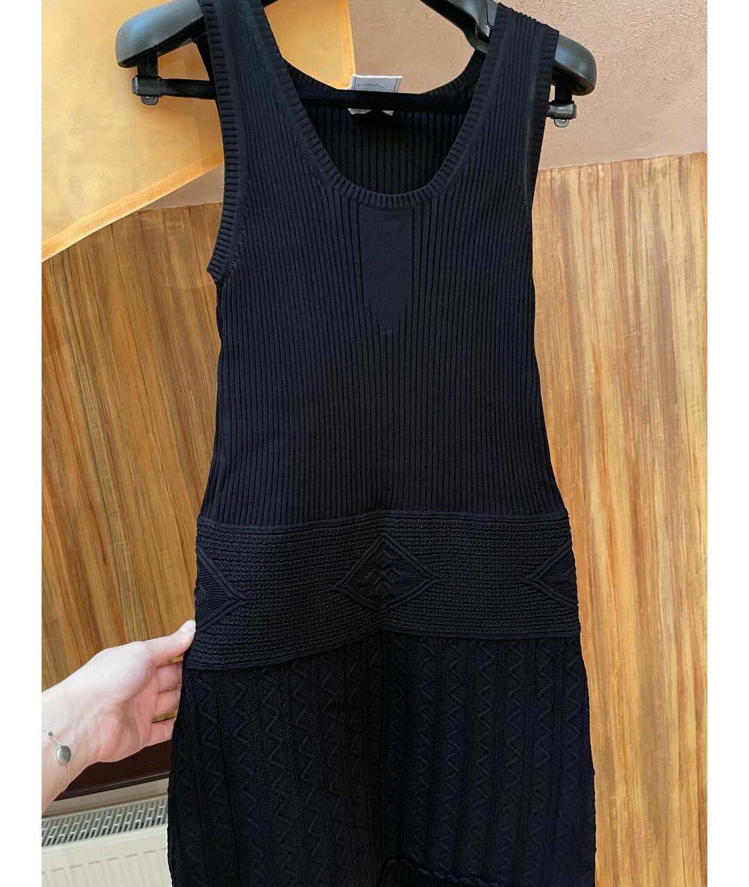 CHANEL PRE-OWNED Черное вискозное повседневное платье, фото 2