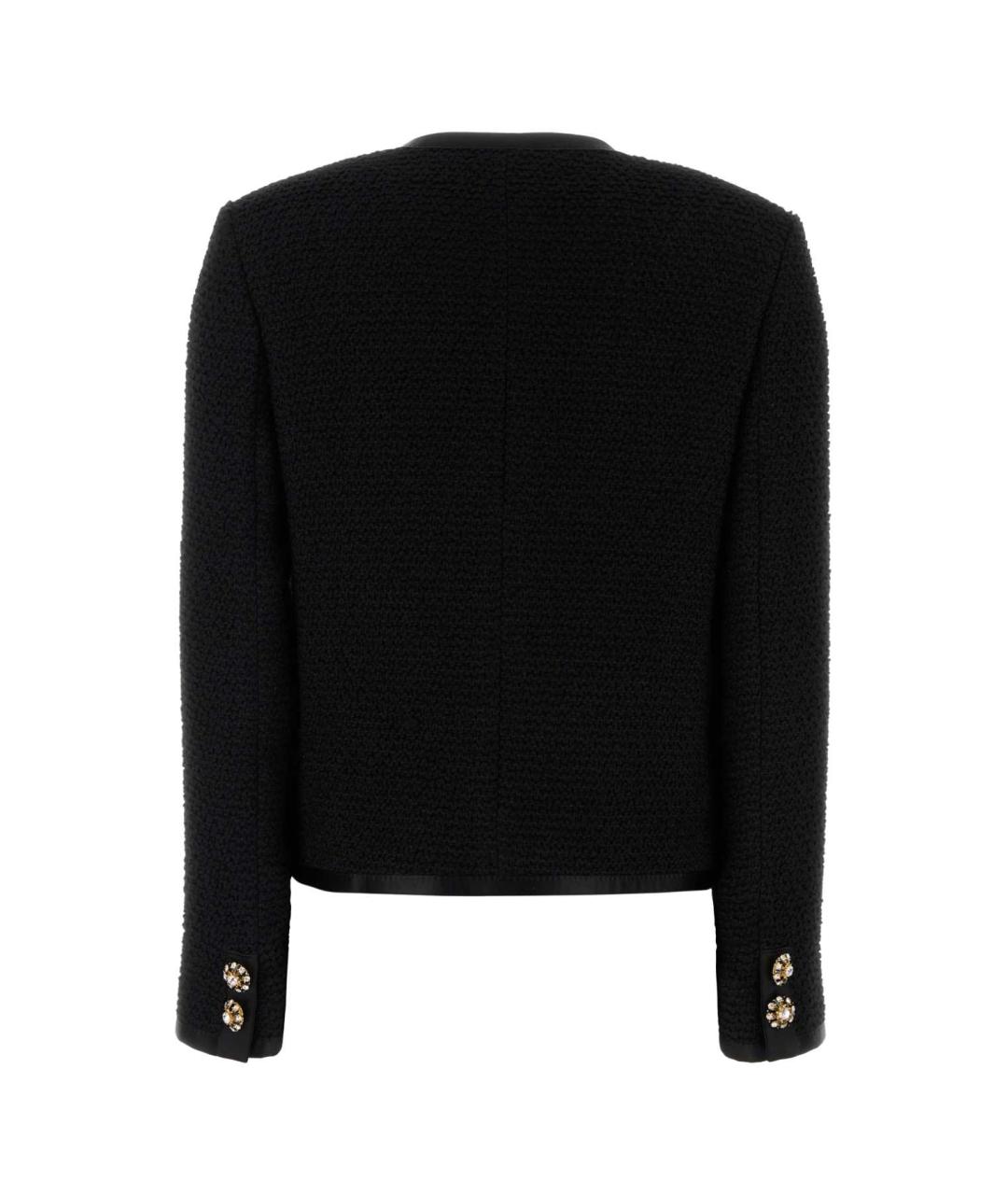 DOLCE&GABBANA Черный полиэстеровый жакет/пиджак, фото 2