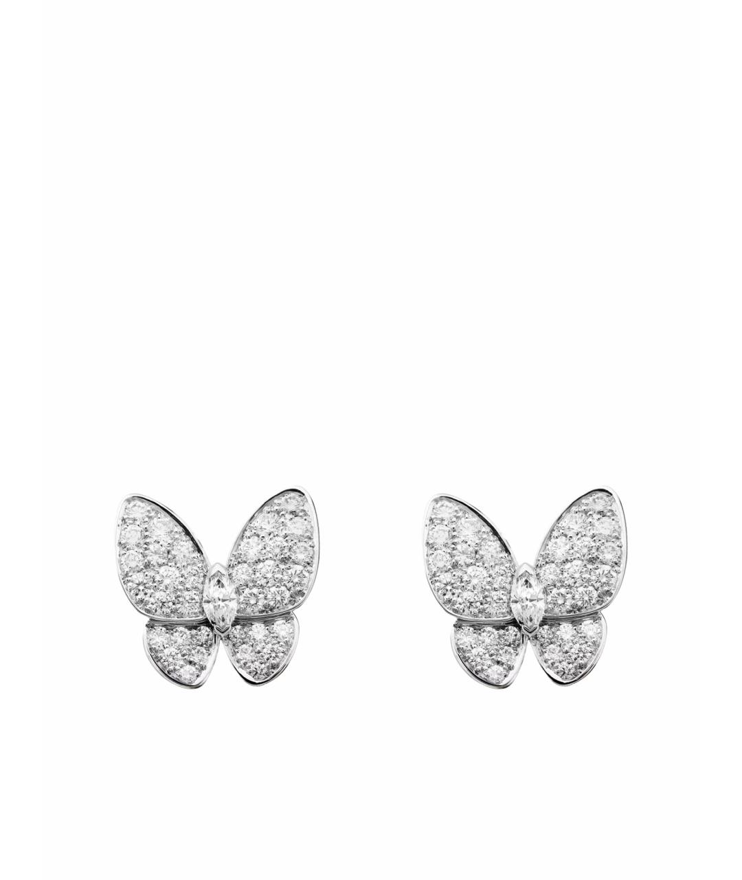 VAN CLEEF & ARPELS Серебряные серьги из белого золота, фото 1