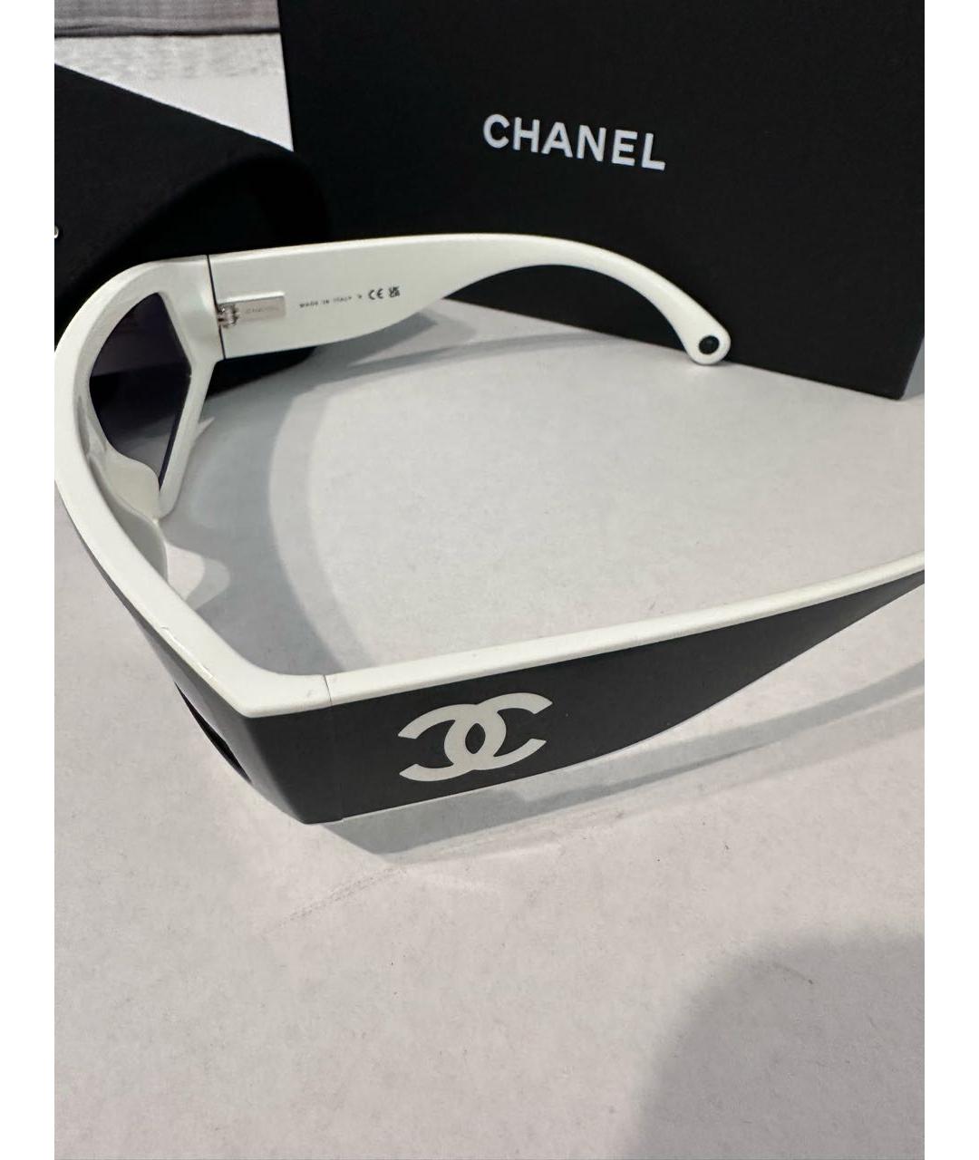 CHANEL Черные пластиковые солнцезащитные очки, фото 2