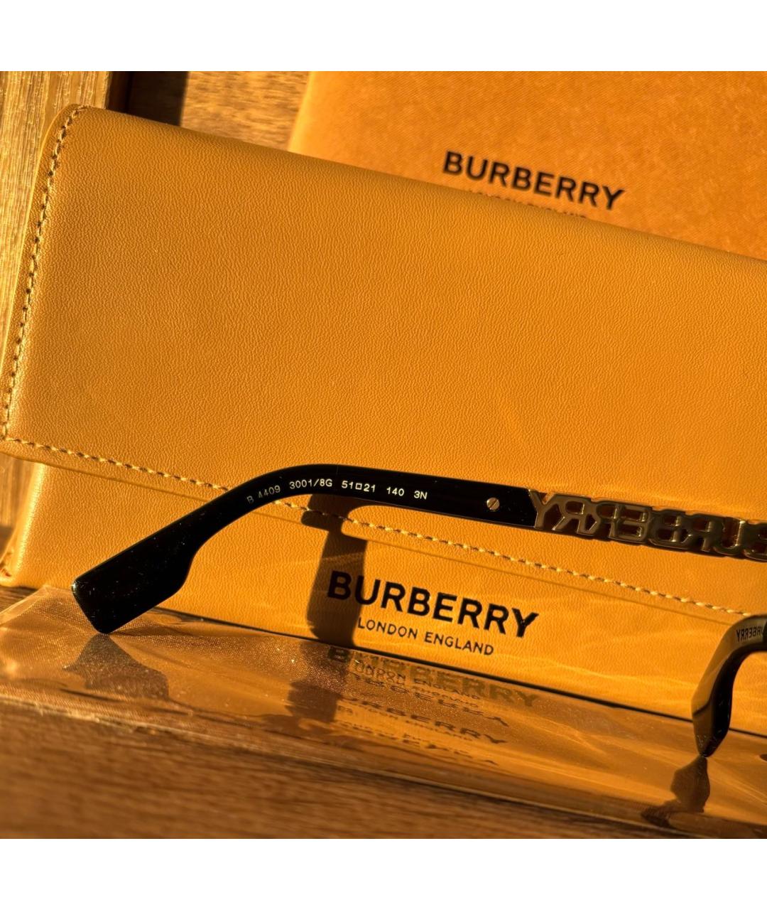 BURBERRY Черные солнцезащитные очки, фото 5