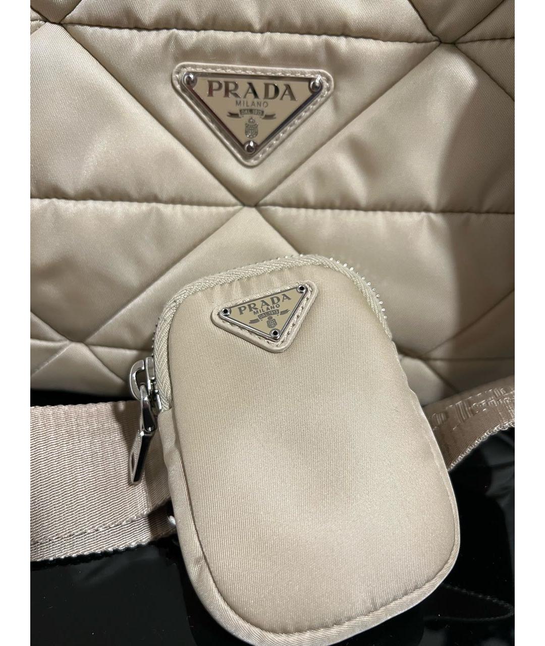 PRADA Бежевая сумка через плечо, фото 6