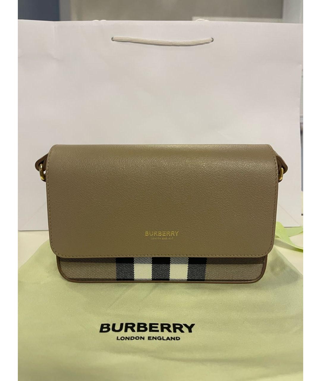 BURBERRY Хаки сумка через плечо, фото 8