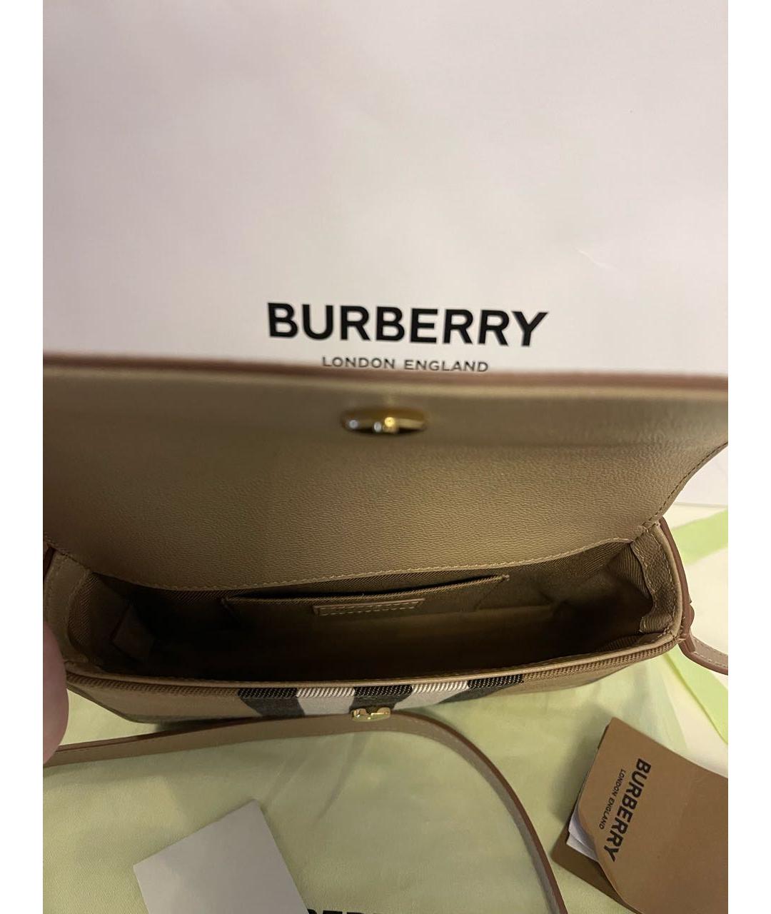 BURBERRY Хаки сумка через плечо, фото 4