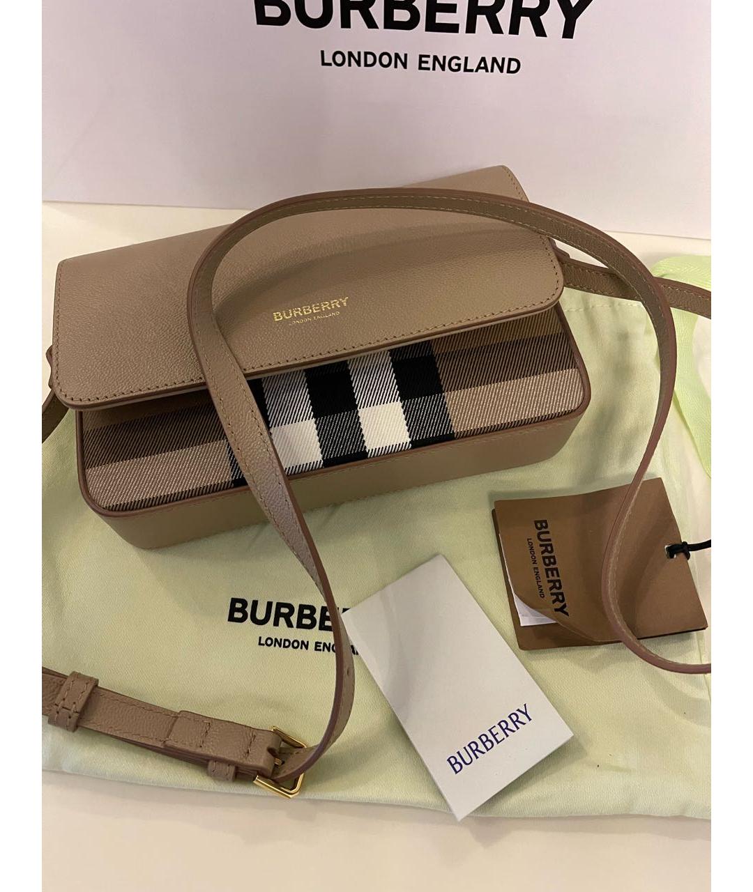 BURBERRY Хаки сумка через плечо, фото 2