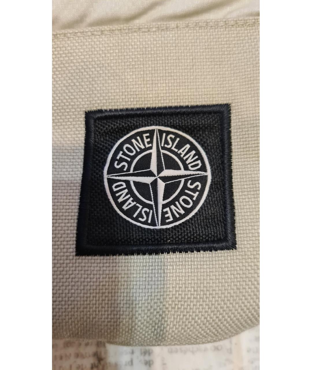 STONE ISLAND Бежевая сумка тоут, фото 2