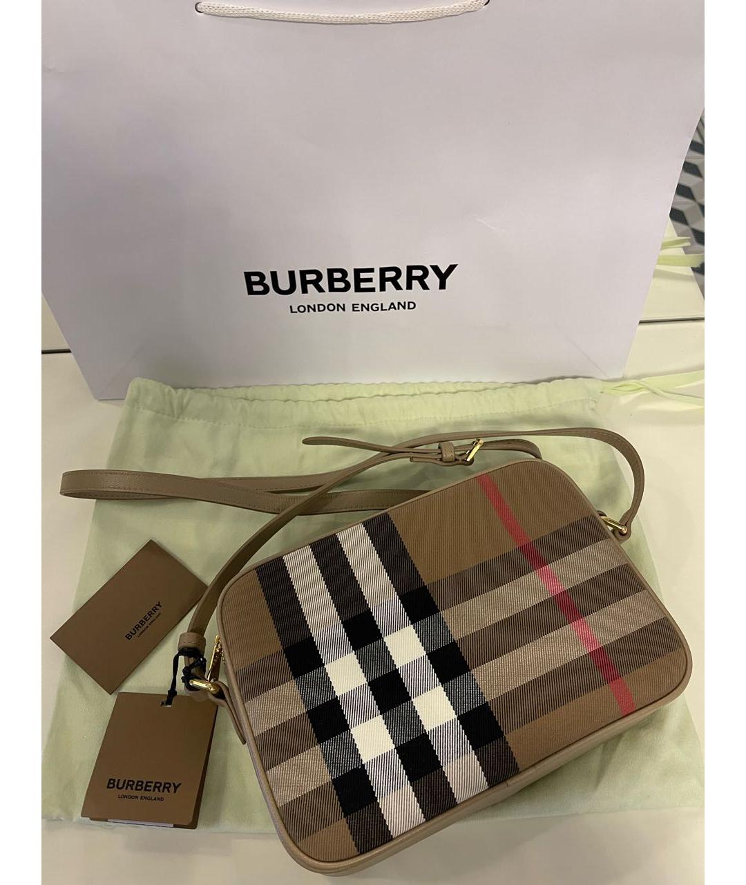 BURBERRY Бежевая сумка через плечо, фото 3