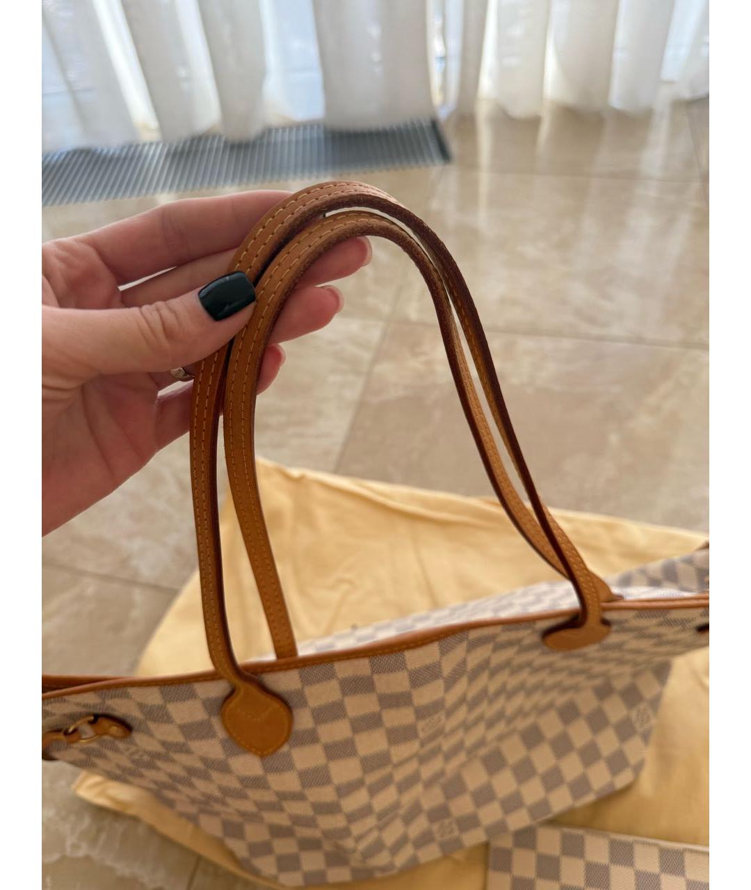 LOUIS VUITTON Белая сумка тоут, фото 3