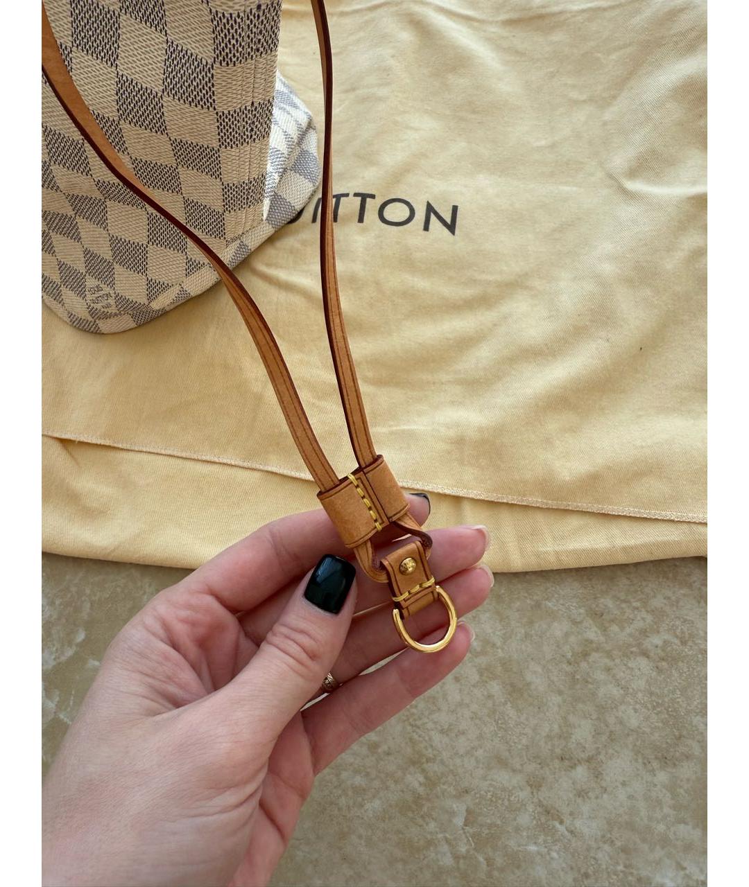 LOUIS VUITTON Белая сумка тоут, фото 7