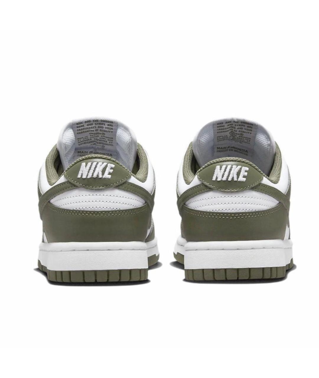 NIKE Хаки кожаные кроссовки, фото 4