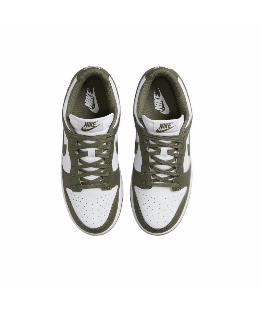 NIKE Хаки кожаные кроссовки, фото 3
