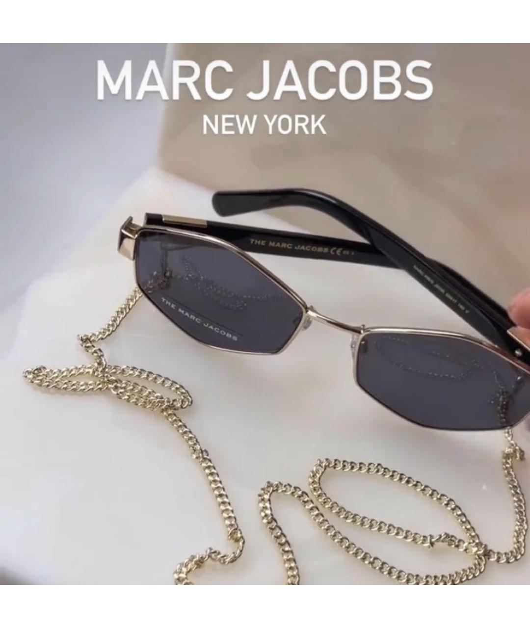 MARC JACOBS Черные металлические солнцезащитные очки, фото 4