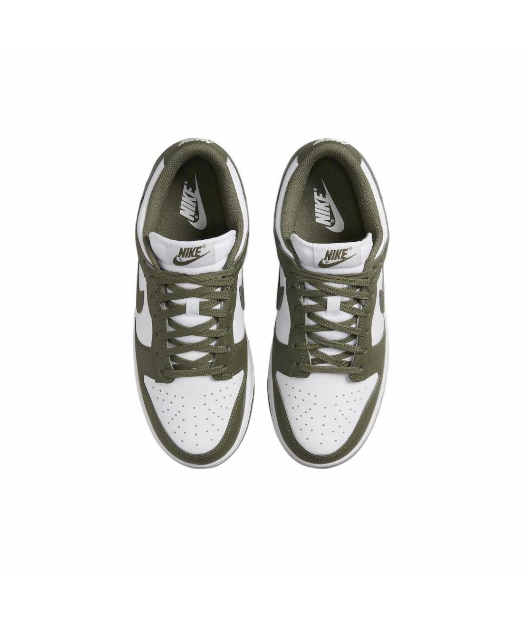 NIKE Хаки кожаные кроссовки, фото 3