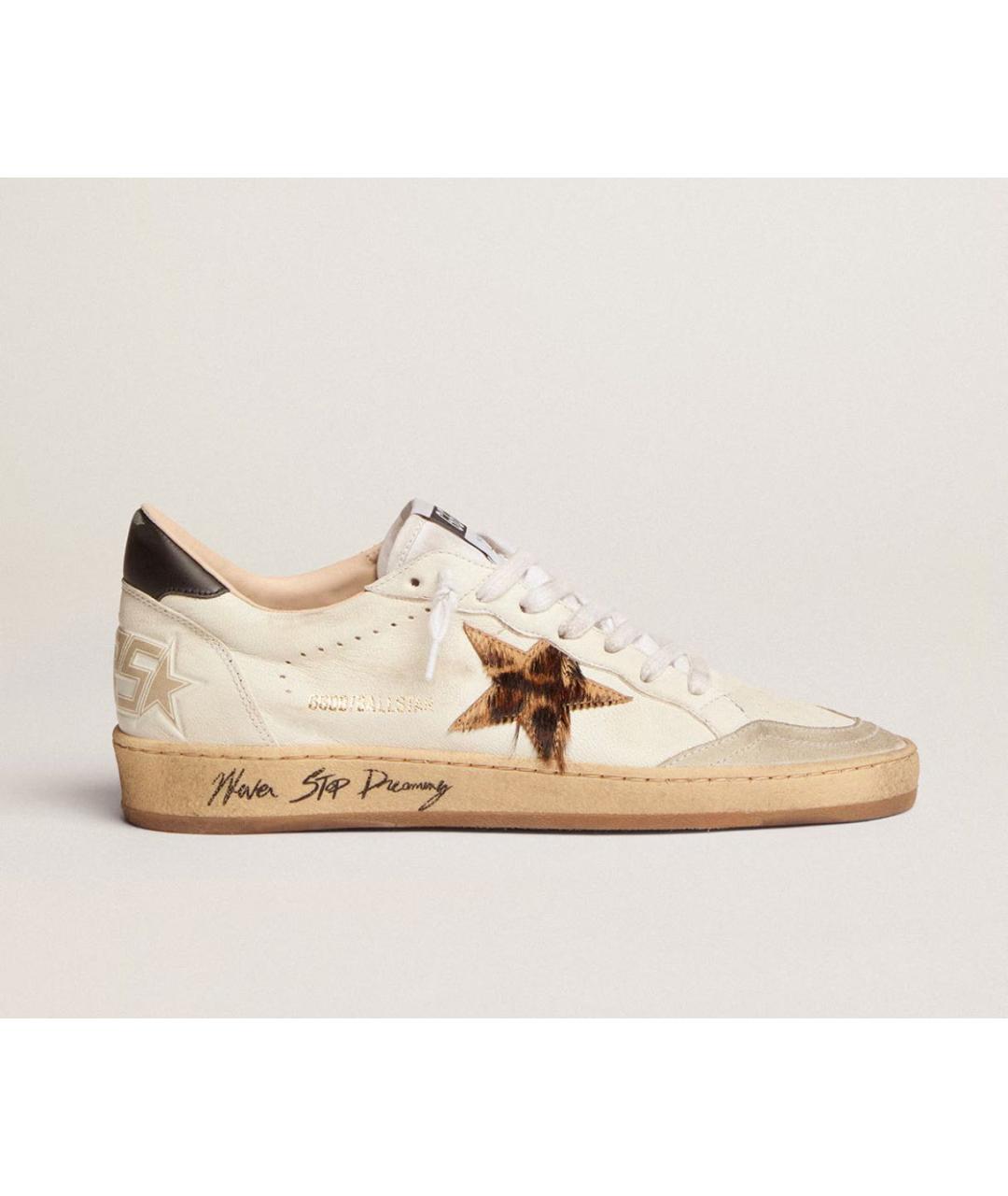 GOLDEN GOOSE DELUXE BRAND Белые кожаные кеды, фото 5