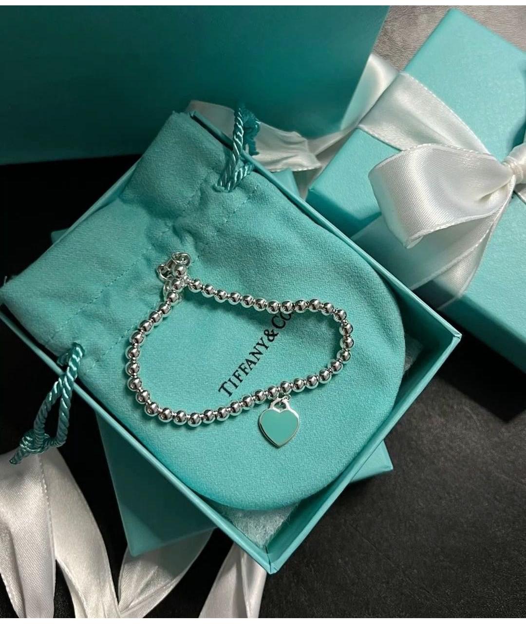 TIFFANY&CO Бирюзовый серебряный браслет, фото 4