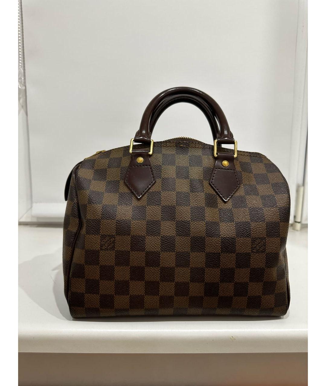 LOUIS VUITTON Коричневая сумка с короткими ручками, фото 8