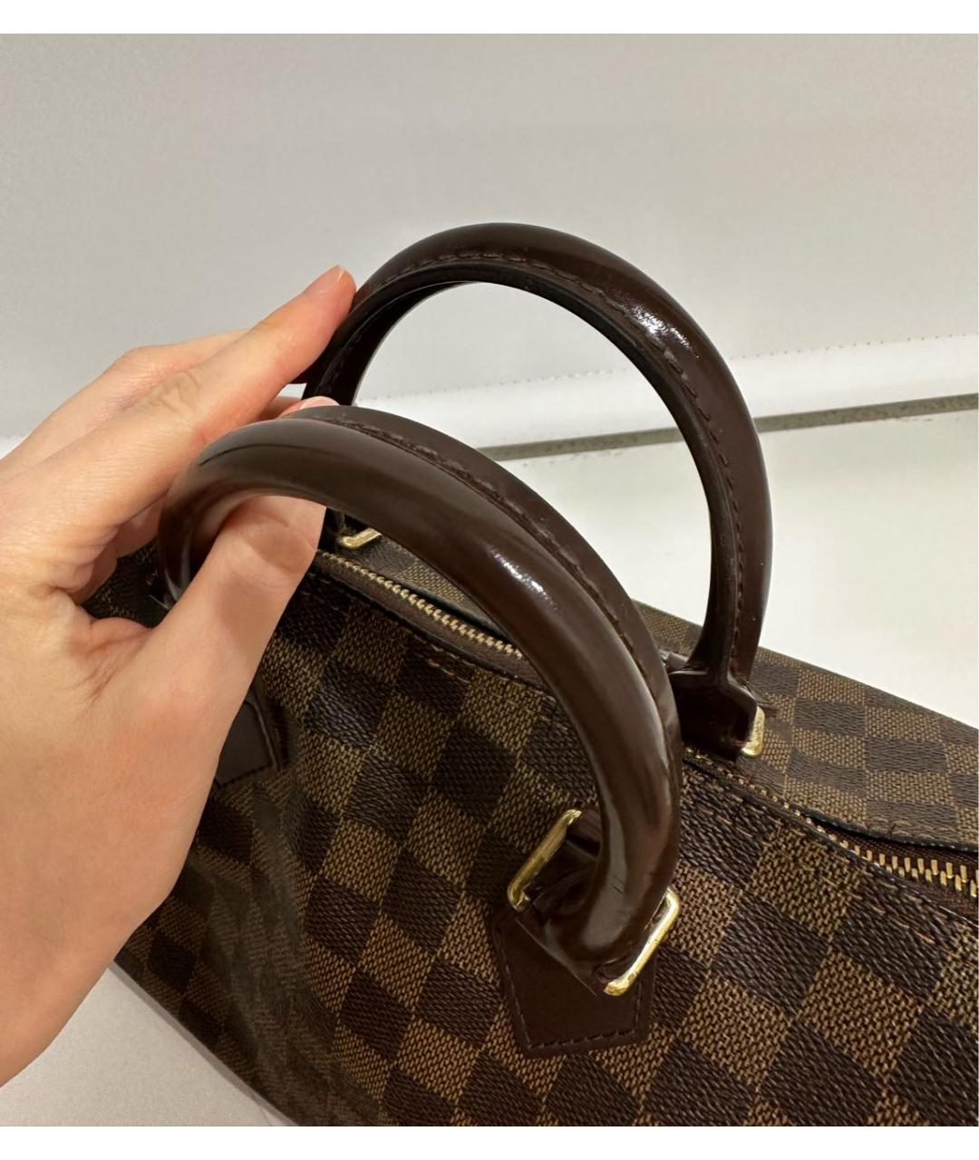 LOUIS VUITTON Коричневая сумка с короткими ручками, фото 6