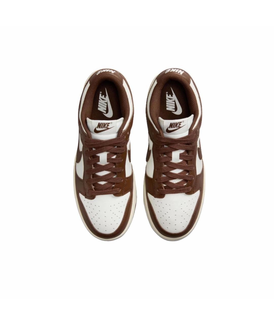 NIKE Коричневые кожаные кроссовки, фото 3