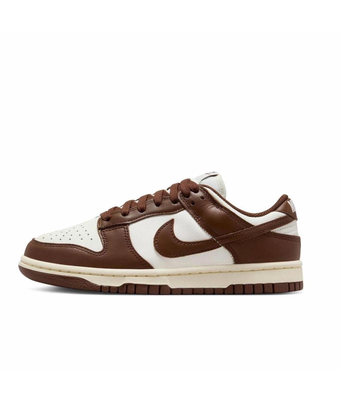 NIKE Коричневые кожаные кроссовки, фото 5