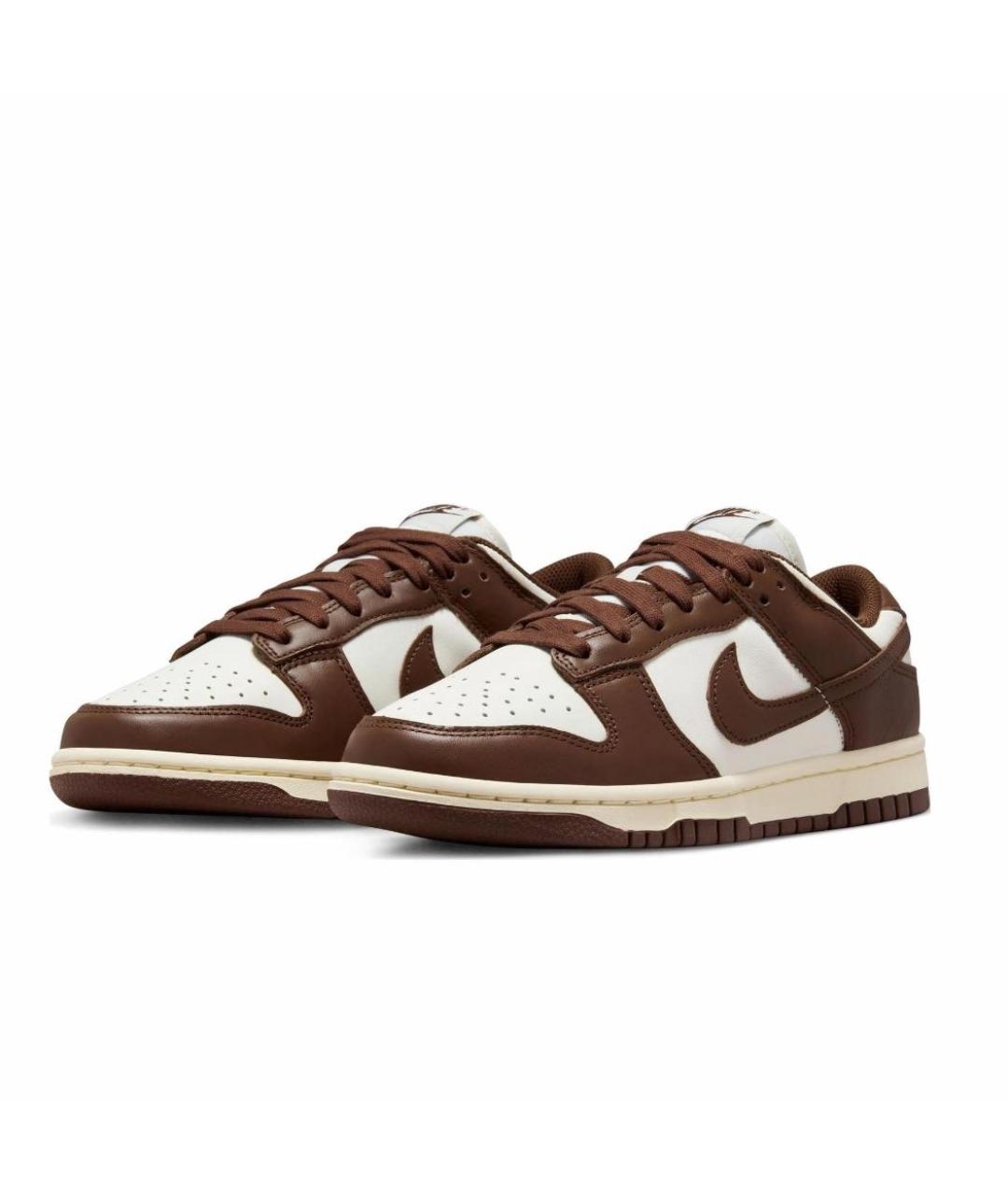 NIKE Коричневые кожаные кроссовки, фото 2