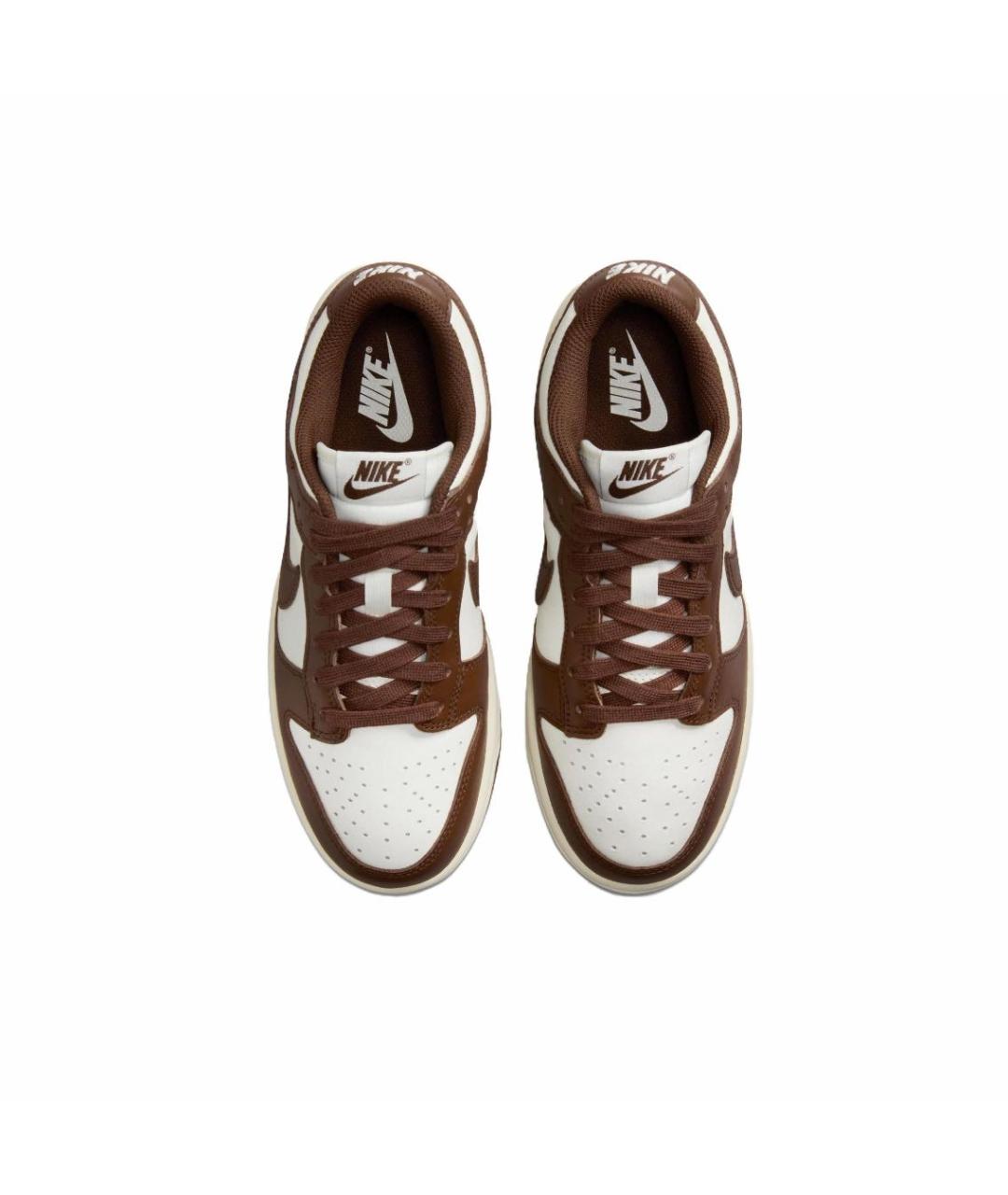 NIKE Коричневые кожаные кроссовки, фото 3