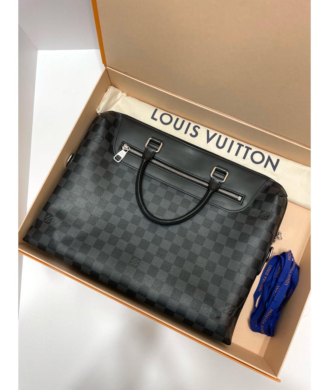 LOUIS VUITTON Серый портфель, фото 2