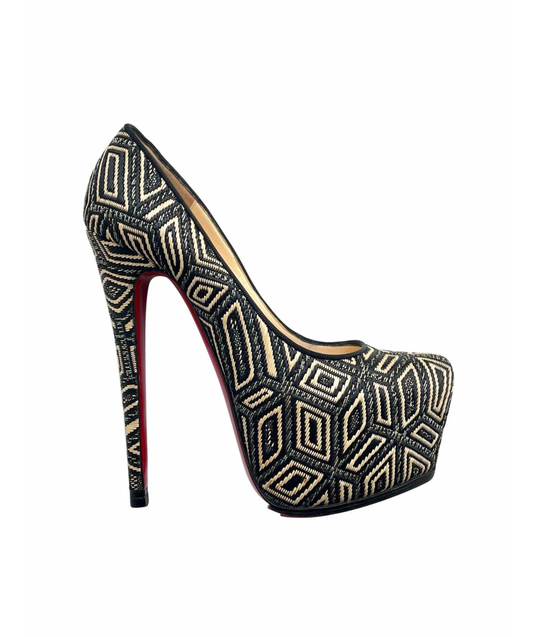 CHRISTIAN LOUBOUTIN Мульти текстильные туфли, фото 1