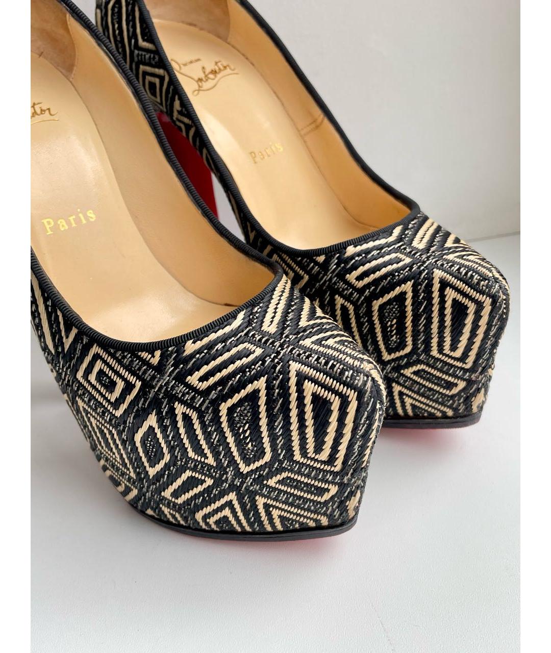 CHRISTIAN LOUBOUTIN Мульти текстильные туфли, фото 7