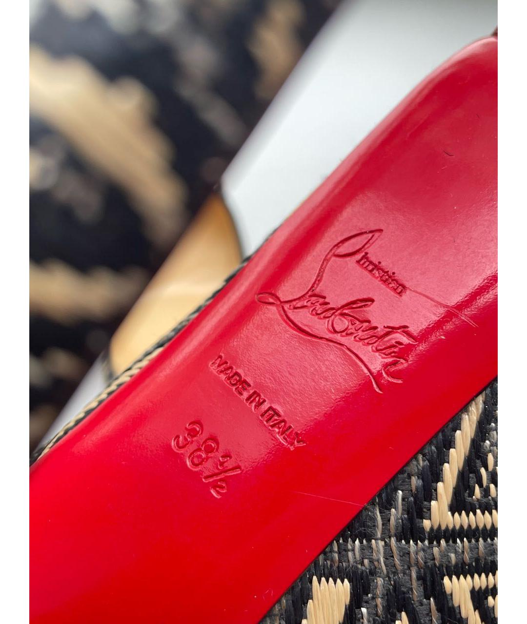 CHRISTIAN LOUBOUTIN Мульти текстильные туфли, фото 5