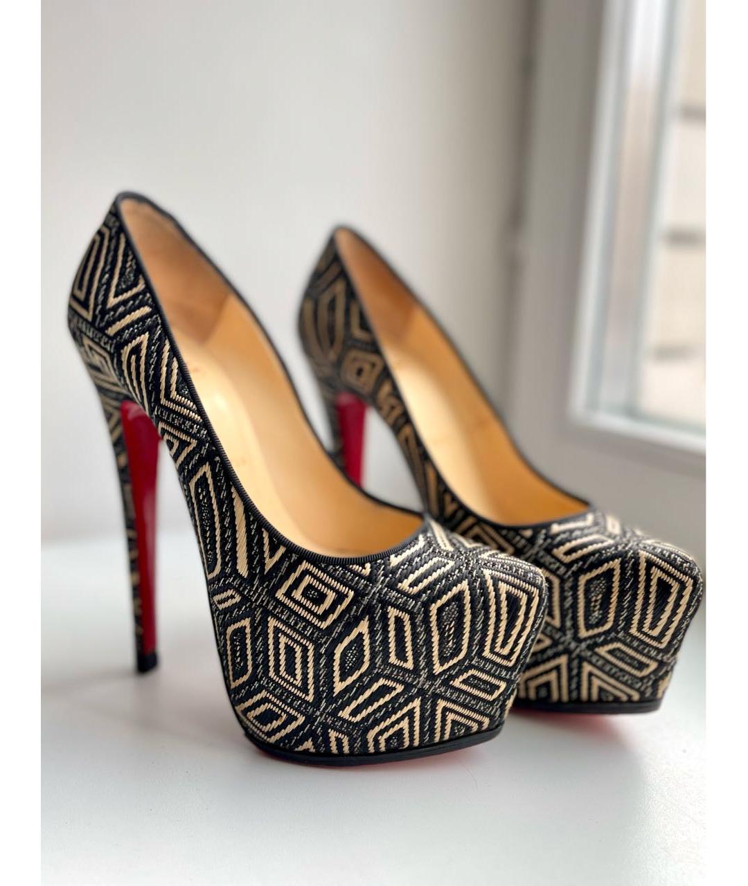 CHRISTIAN LOUBOUTIN Мульти текстильные туфли, фото 2