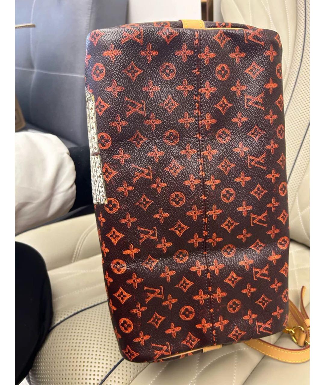 LOUIS VUITTON Коричневая сумка с короткими ручками, фото 5