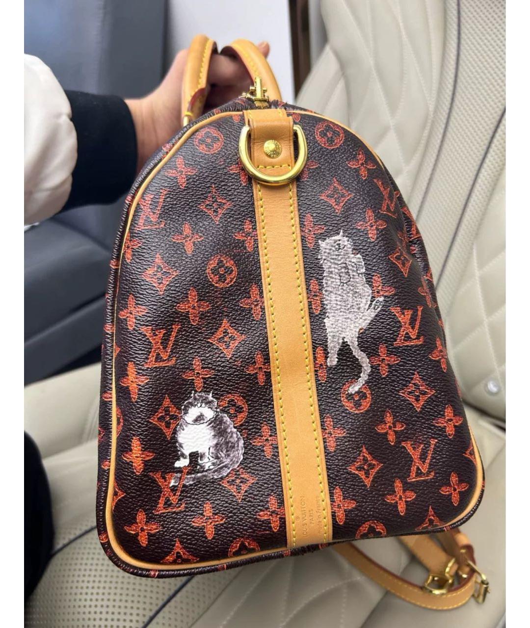 LOUIS VUITTON Коричневая сумка с короткими ручками, фото 3