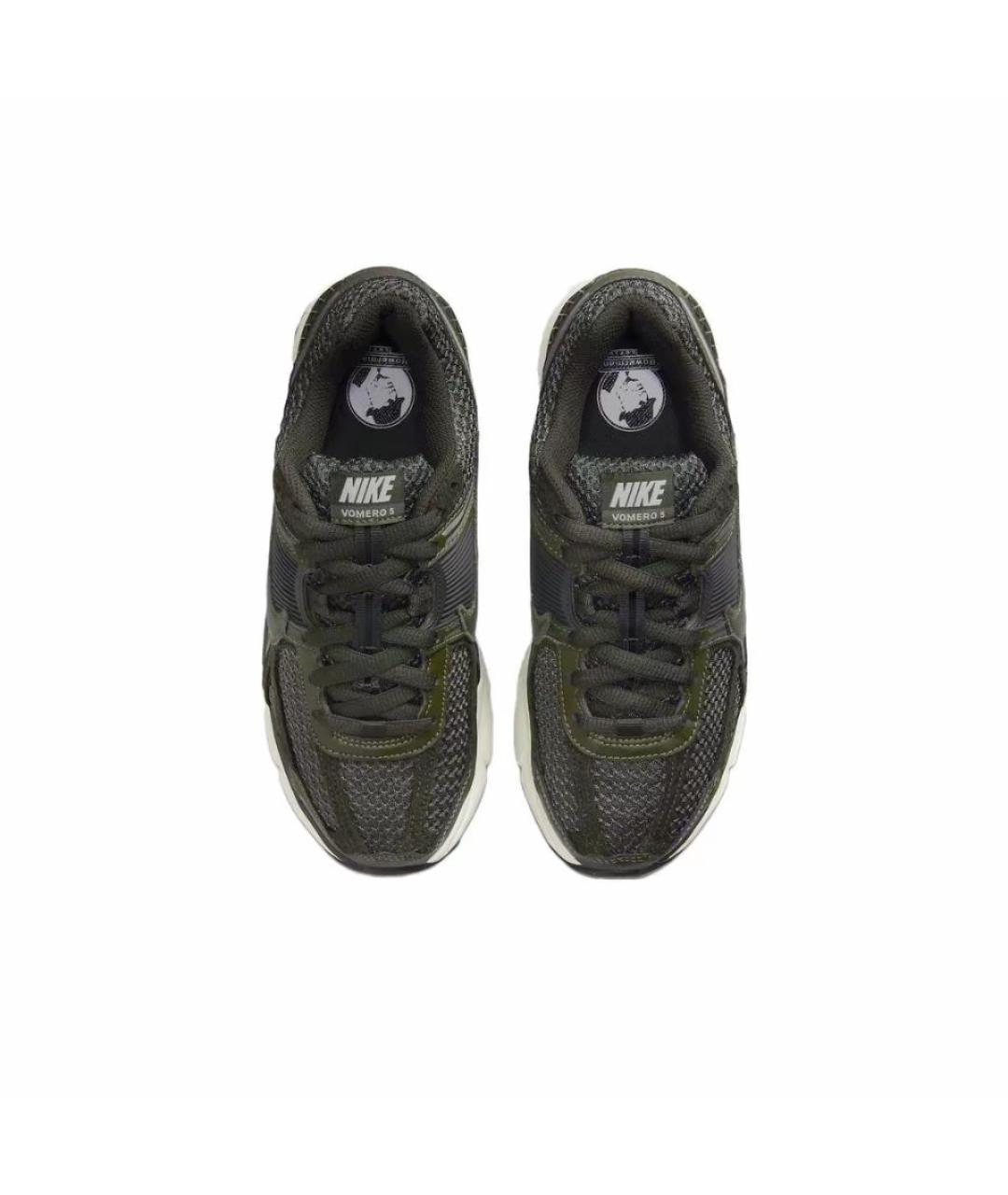 NIKE Хаки текстильные низкие кроссовки / кеды, фото 4