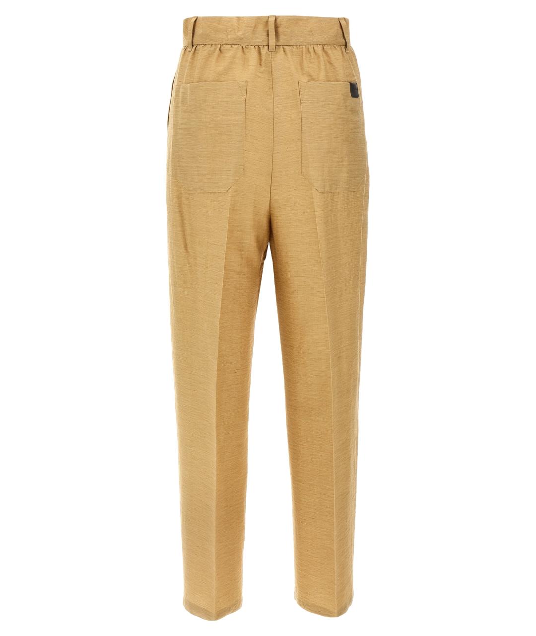MAX MARA Бежевые прямые брюки, фото 2
