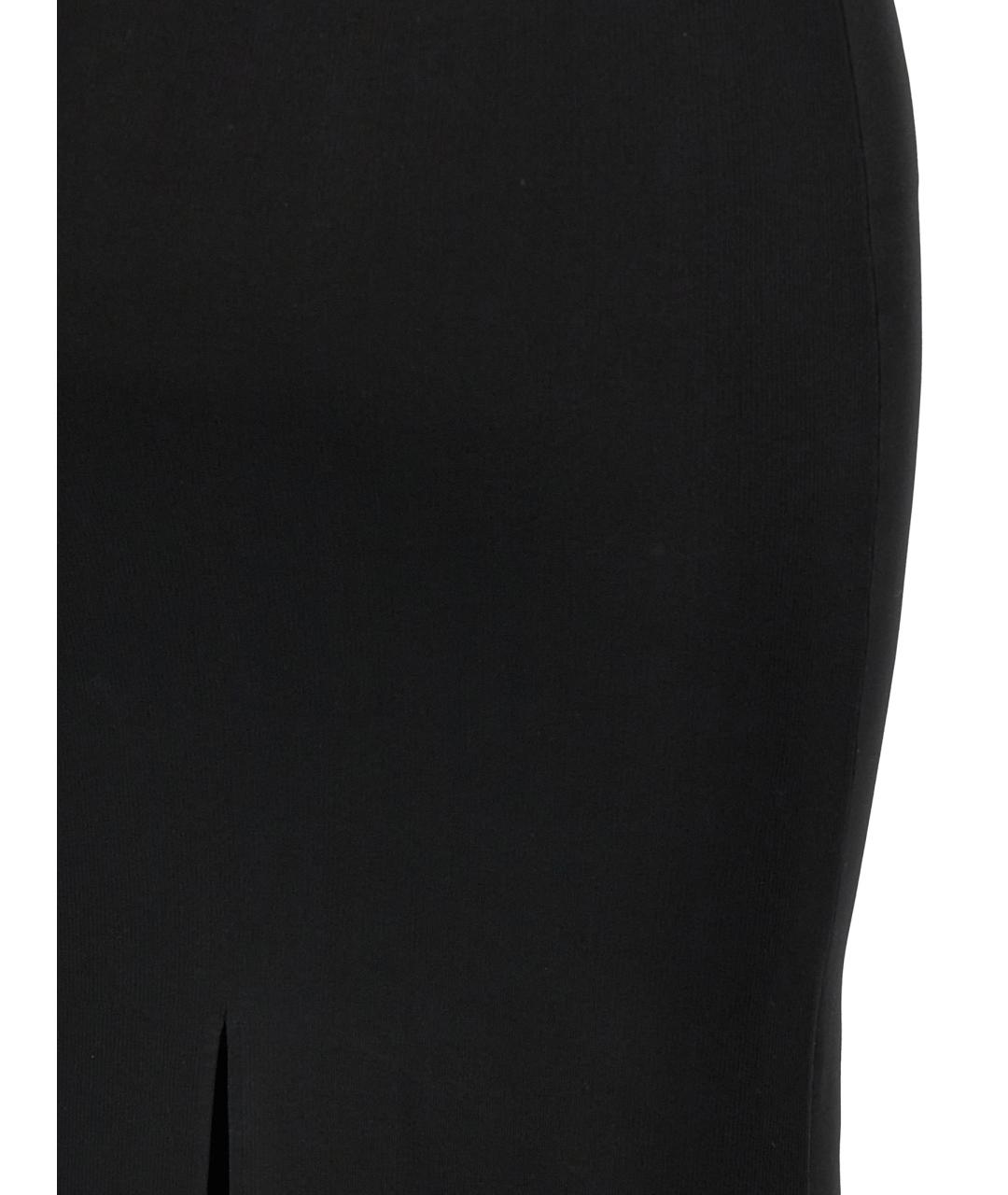 SAINT LAURENT Черное вискозное повседневное платье, фото 4
